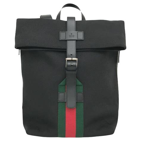 gucci technical canvas backpack|gucci padlock backpack black.